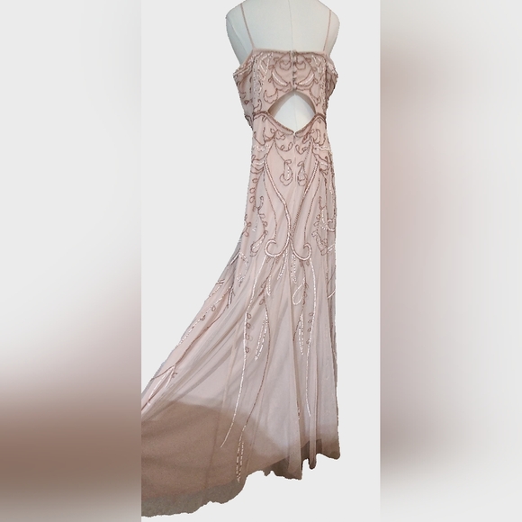 Adrianna Papell Blush Pink Embellished Prom Dress - Picture 7 of 9